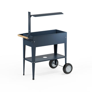 Carrito de jardín urbano: mesa de cultivo + lámpara de cultivo