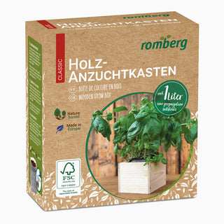 Kweekbox S Hout incl. Kokosgrond (1L)