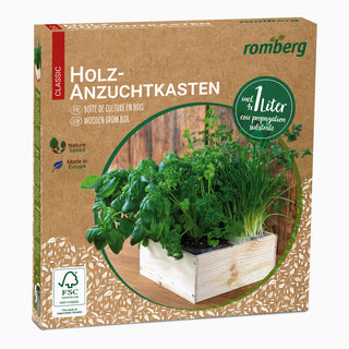 Kweekbox L Hout incl. Kokosgrond (4L)