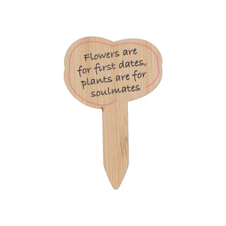 Etiquetas para plantas con frases