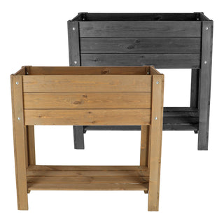 Mesa de cultivo para balcón/terraza de madera S