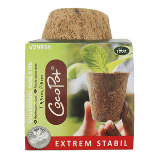 Macetas de cultivo de coco 6cm redondas (6)