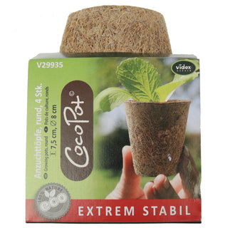 Macetas de cultivo de coco 8cm redondas (4)