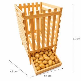 Caja para patatas de madera 50kg