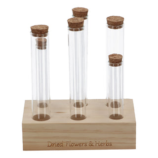 Tubitos para flores y hierbas de madera L