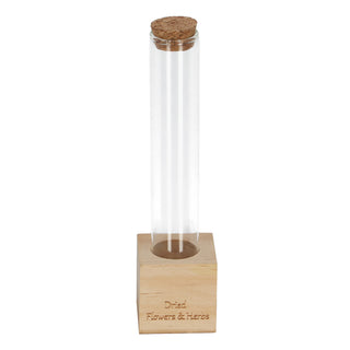 Tubitos para flores y hierbas de madera S